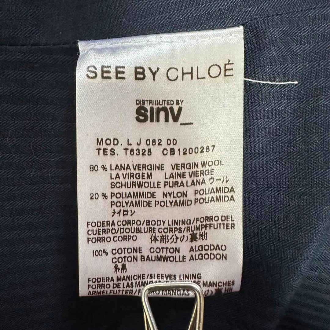 《SEE BY CHLOE》SEE BY CHLOE (38) Abrigo de mujer estilo peacoat