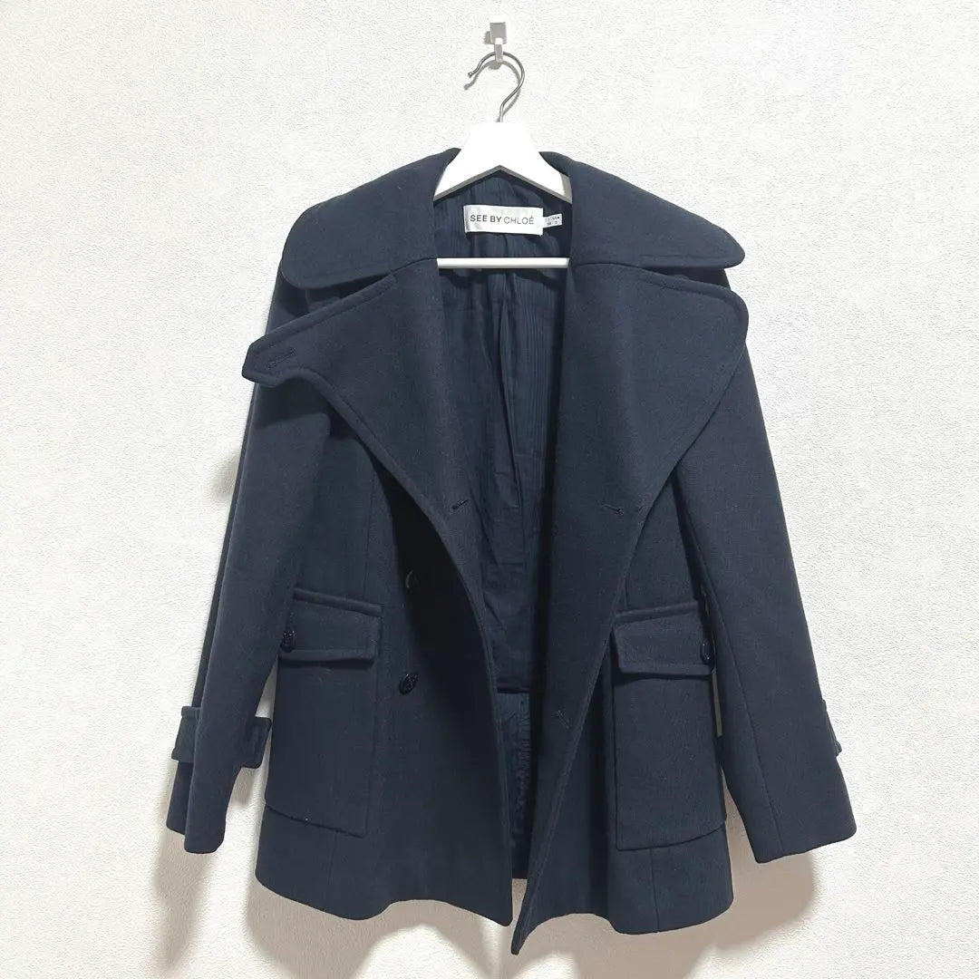 《SEE BY CHLOE》SEE BY CHLOE (38) Peacoat Women's Outerwear