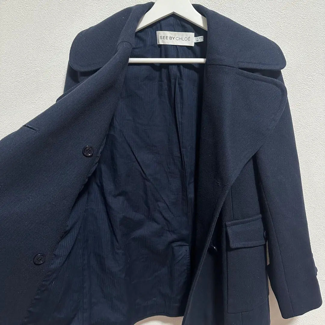 《SEE BY CHLOE》SEE BY CHLOE (38) Peacoat Women's Outerwear