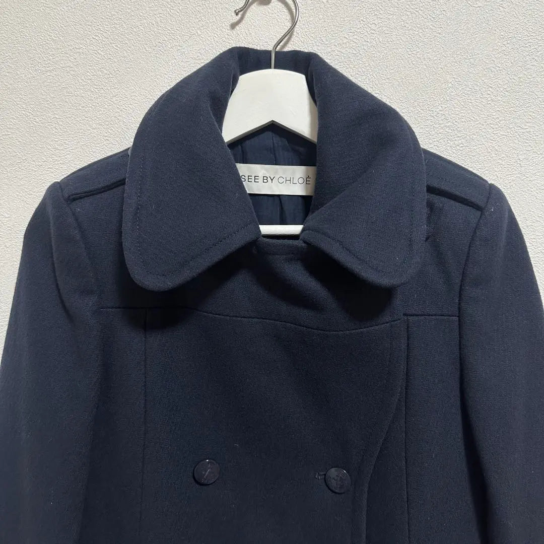 《SEE BY CHLOE》SEE BY CHLOE (38) Peacoat Women's Outerwear