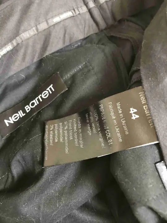 Pantalones de vestir con dobladillo acanalado de Neil Barrett de Neil Barrett