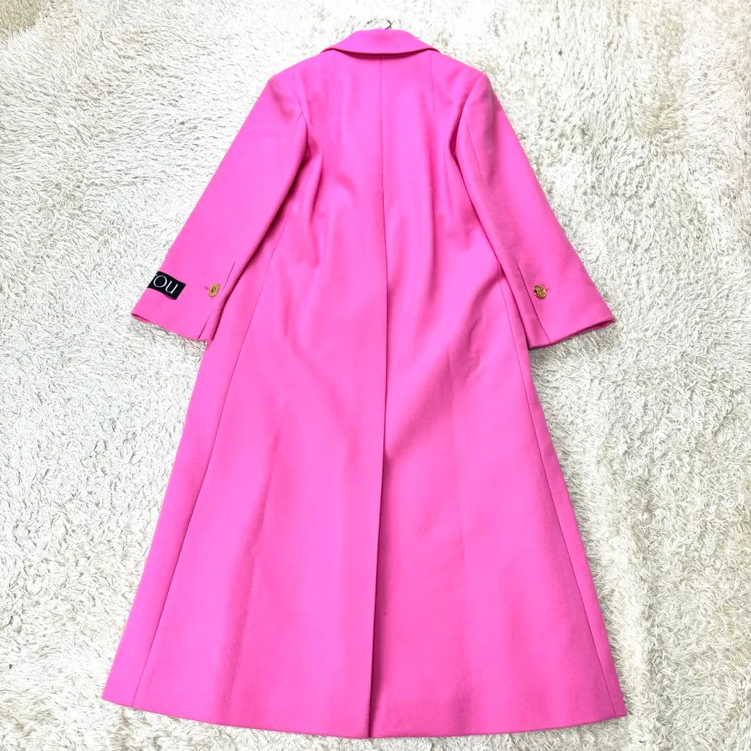 Superb condition ✨PATOU Wool Maxi Pocket Coat Cashmere Blend Darjeeling Pink