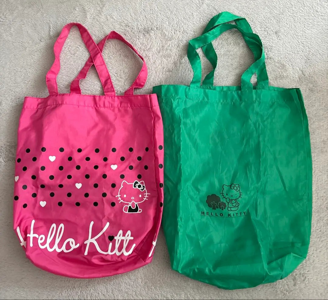 Sanrio Hello Kitty Forest Green Polka Dot Pink Retro Vintage Set Bulk Sale