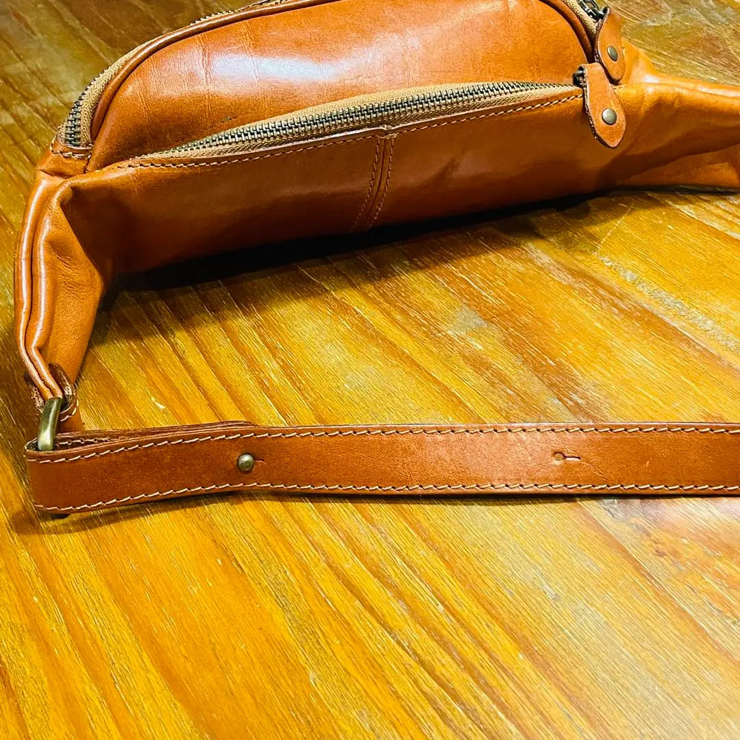 i medici body bag waist bag all leather brown