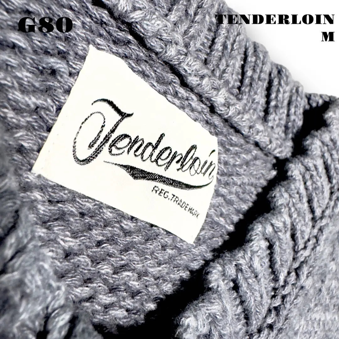 ★Listado limitado★ TENDERLOIN Cuello en V Jersey de algodón gris M