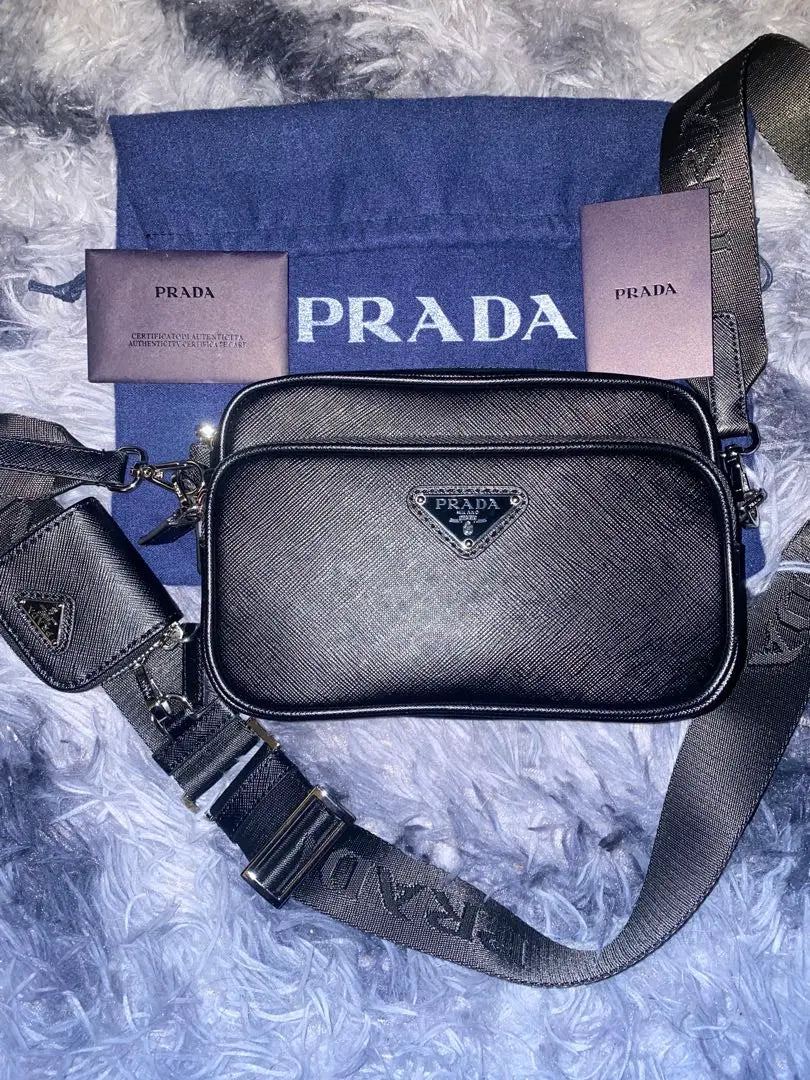 PRADA Saffiano Leather Shoulder Bag