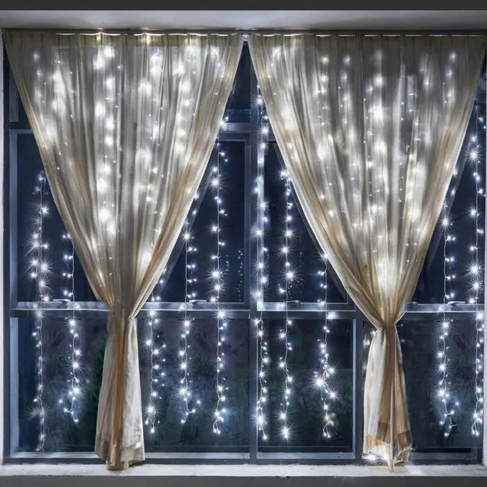 ★✨ Great value✨★Illumination curtain light with hook 3x1m white