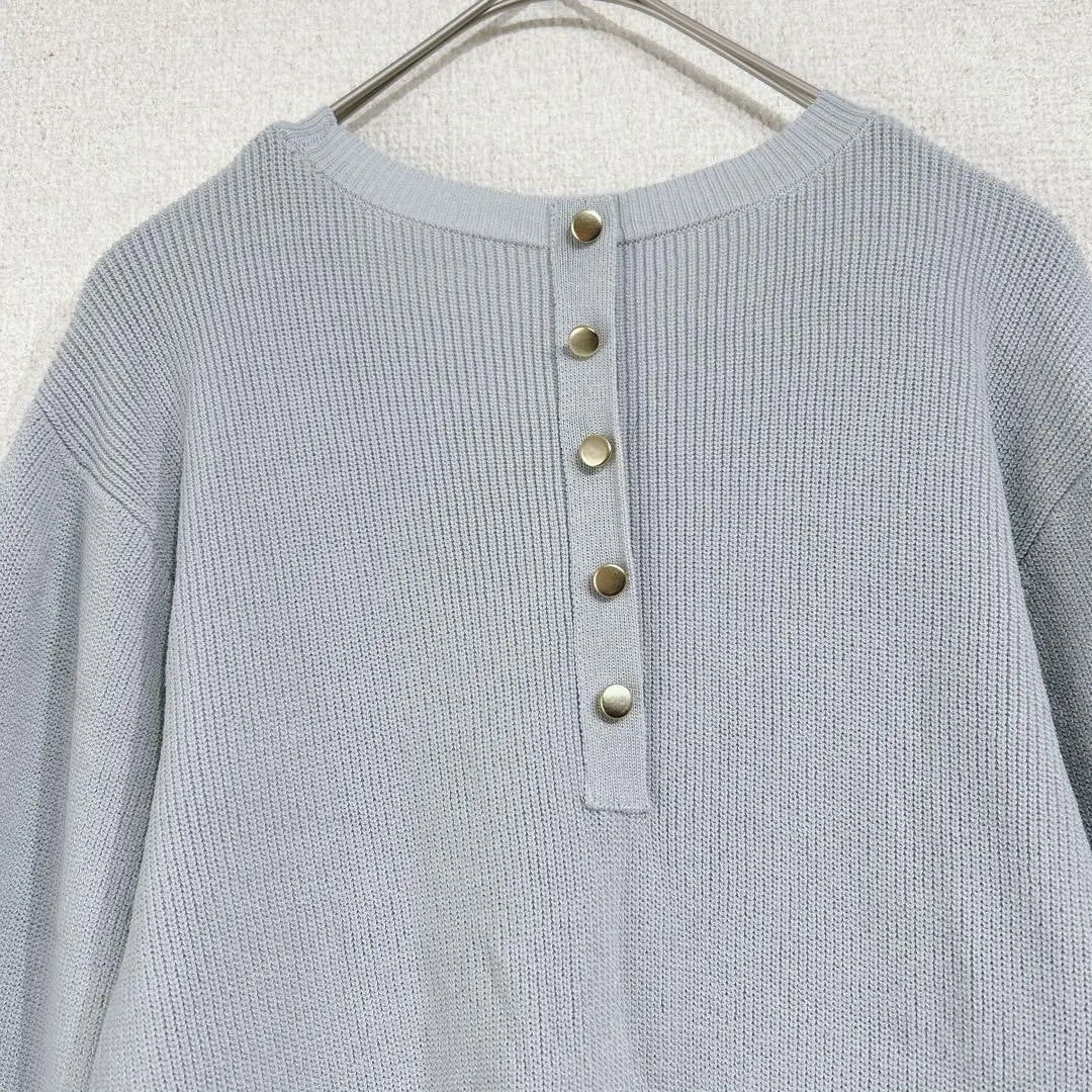 marvelous by Pierrot Clown Knit Tops Back Button