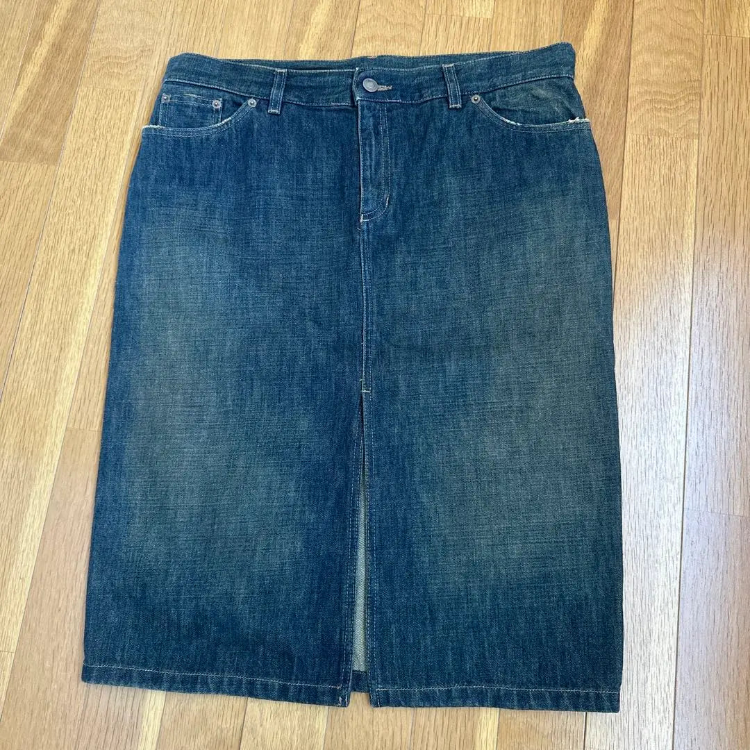 GUCCI Tom Ford G Logo Denim Skirt 46