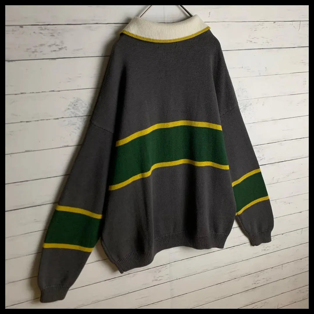 [Very popular L size] Supplier Big Logo Half Zip Hard to obtain Knit/95