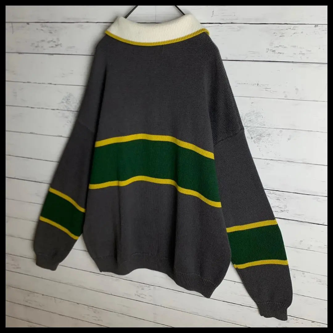 [Very popular L size] Supplier Big Logo Half Zip Hard to obtain Knit/95