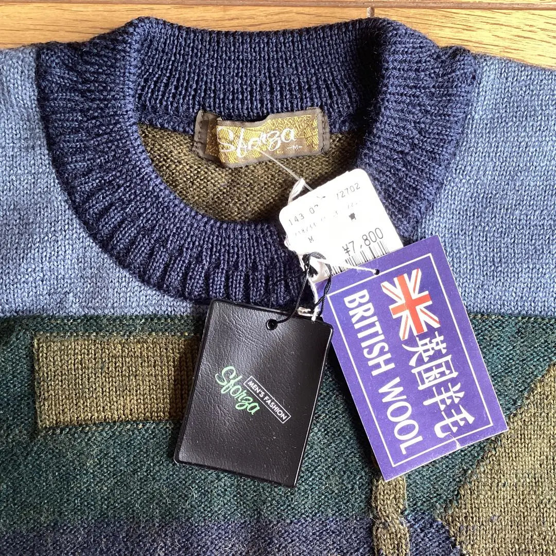 British Wool メンズセーターM British wool made in Japan New unused products❣️