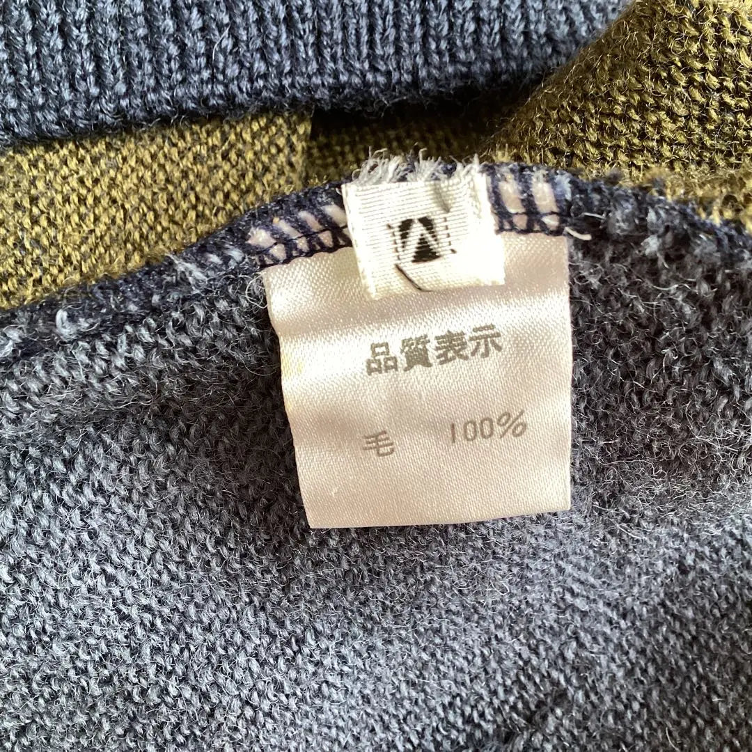 British Wool メンズセーターM British wool made in Japan New unused products❣️