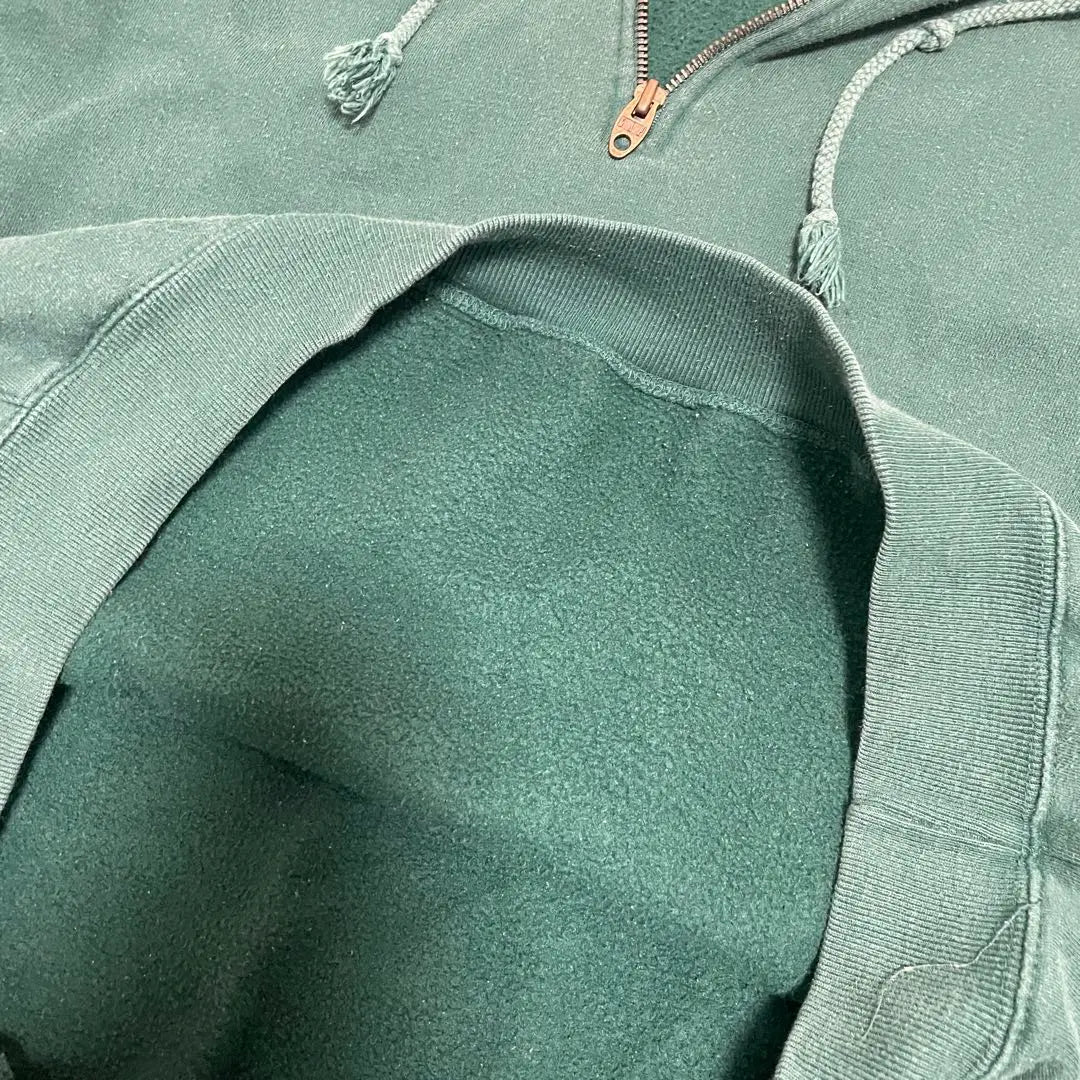 90s~ old GAP L Green half zip hoodie sweatshirt