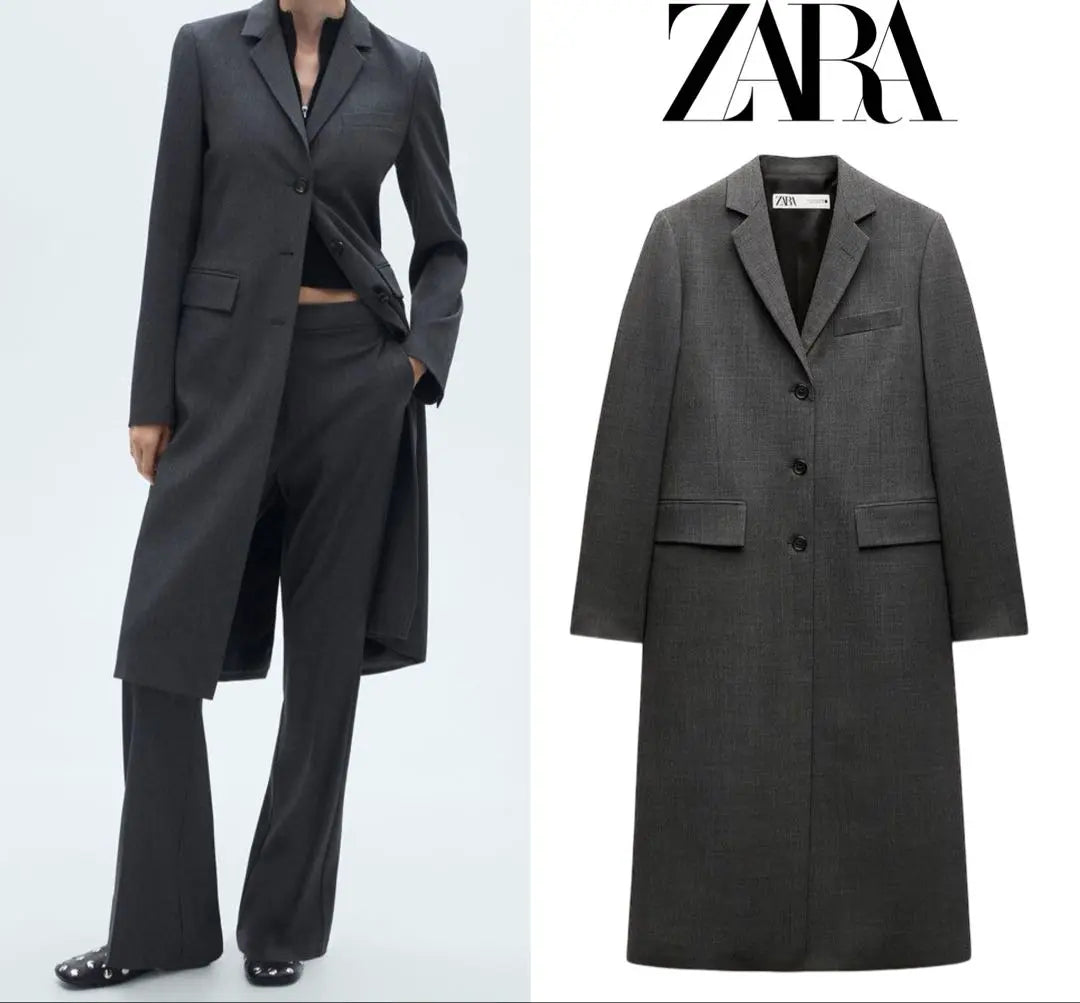 New ZARA Regular price: 22,990 yen Tailored Chester Coat XS Sold out!