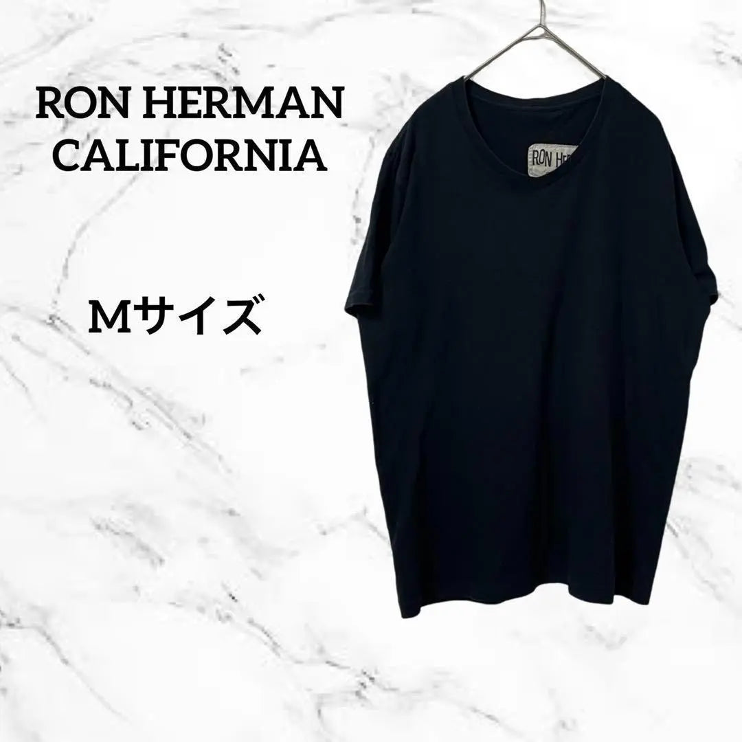 Ron Herman Black T-shirt Short sleeve Simple Plain M | ロンハーマン　ブラック　Tシャツ　半袖　シンプル　無地　M