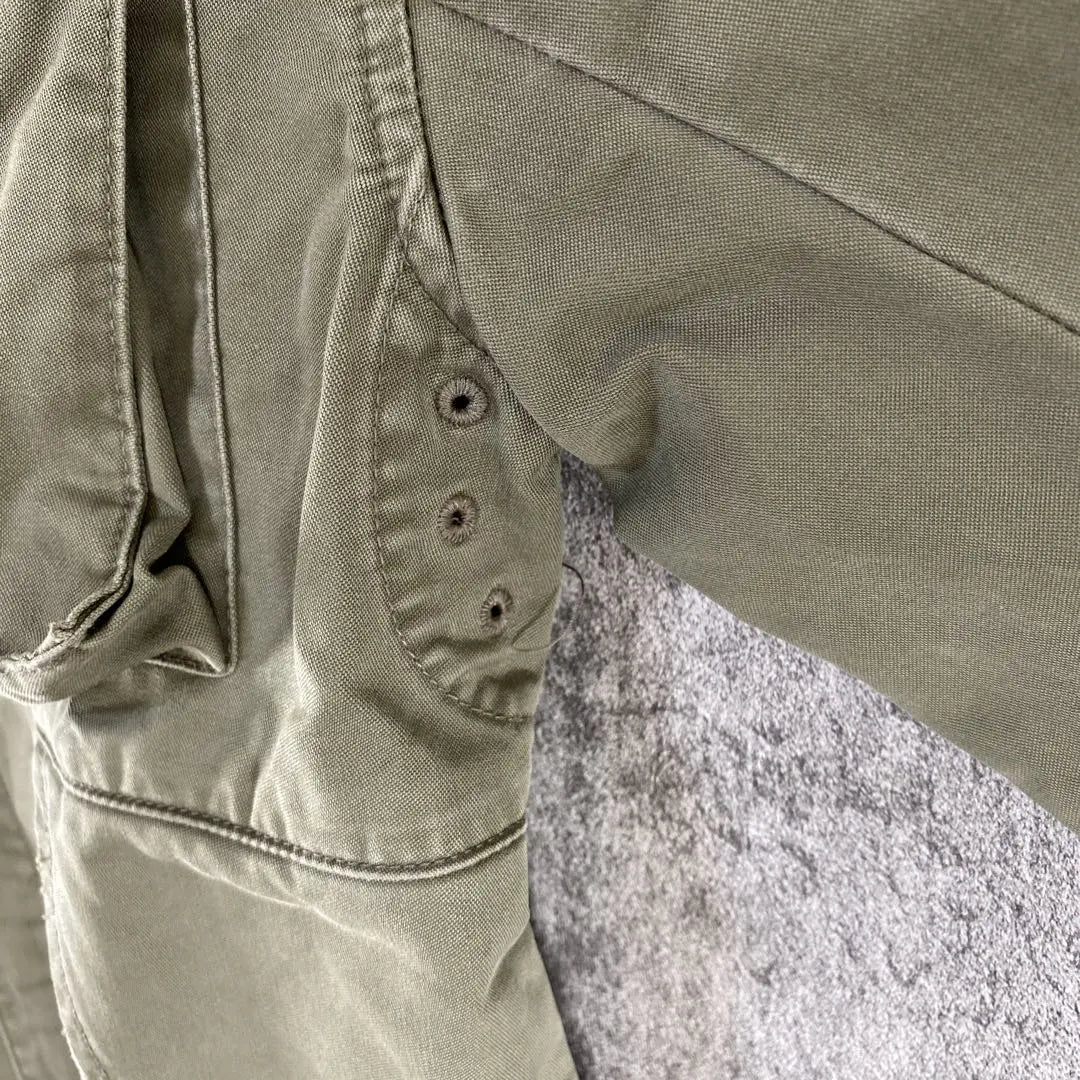 Chaqueta militar de Lui con estampado de caqui dañado para hombre