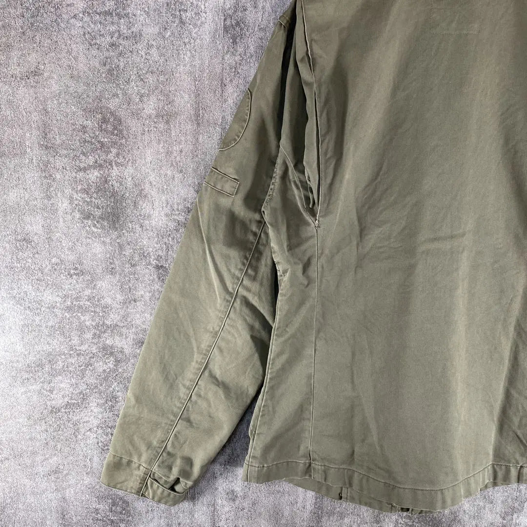 Chaqueta militar de Lui con estampado de caqui dañado para hombre