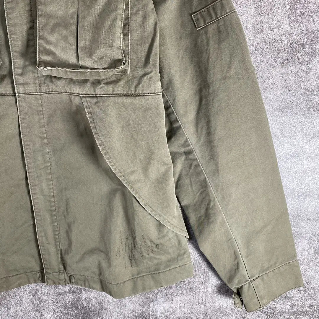 Lui's Military Jacket Printed Damaged Khaki Men's