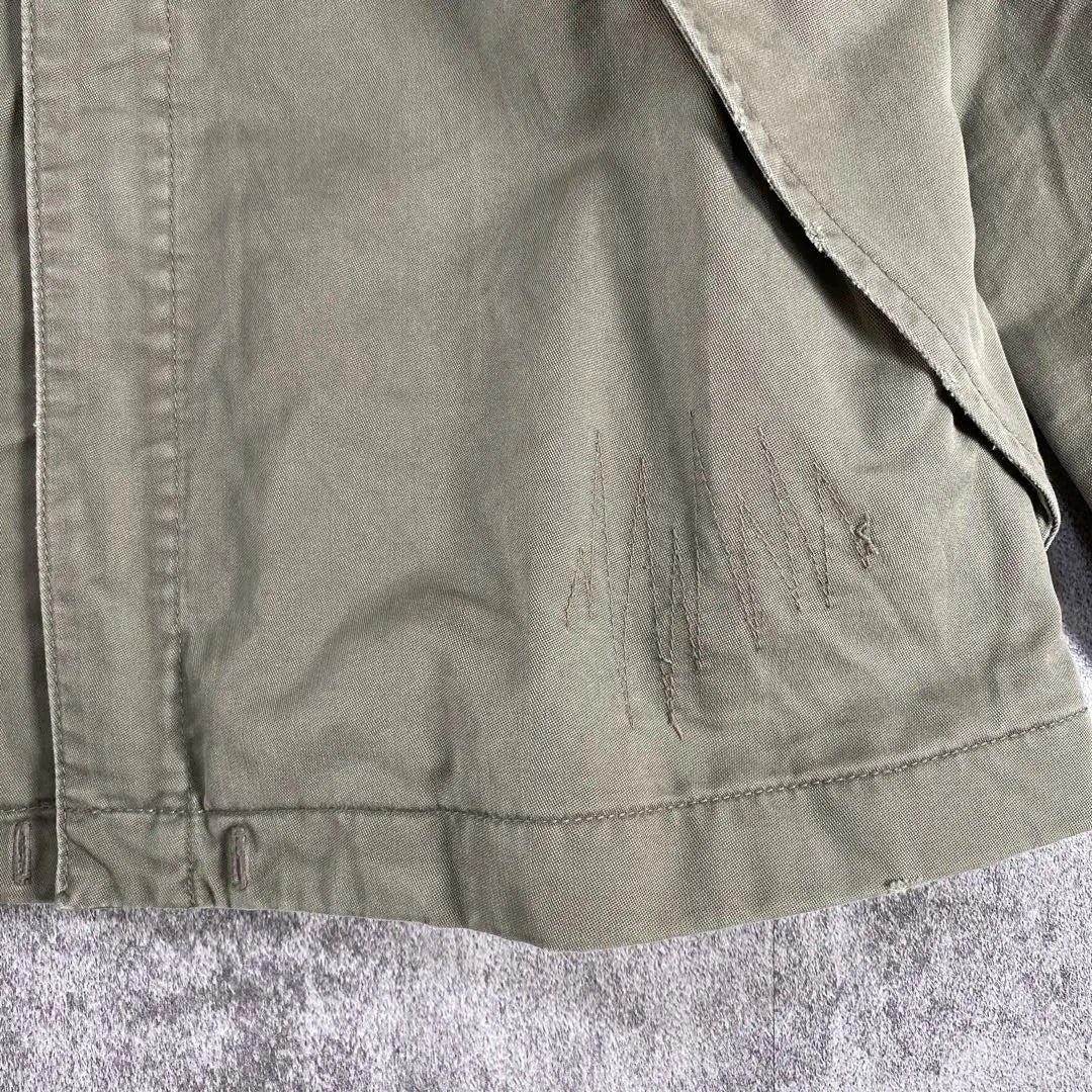 Lui's Military Jacket Printed Damaged Khaki Men's