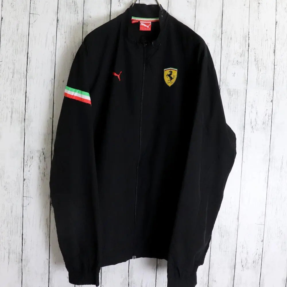 PUMA x Ferrari Double Name Embroidered Zip-Up Nylon Jacket