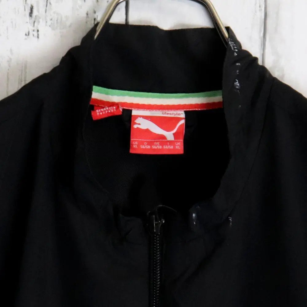 PUMA x Ferrari Double Name Embroidered Zip-Up Nylon Jacket