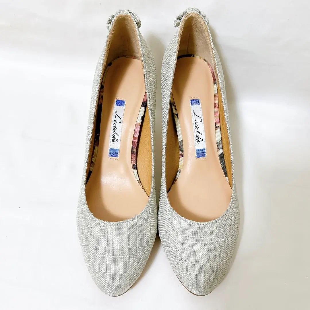 [Good condition] le ciel d'on pumps 23.0 beige fabric