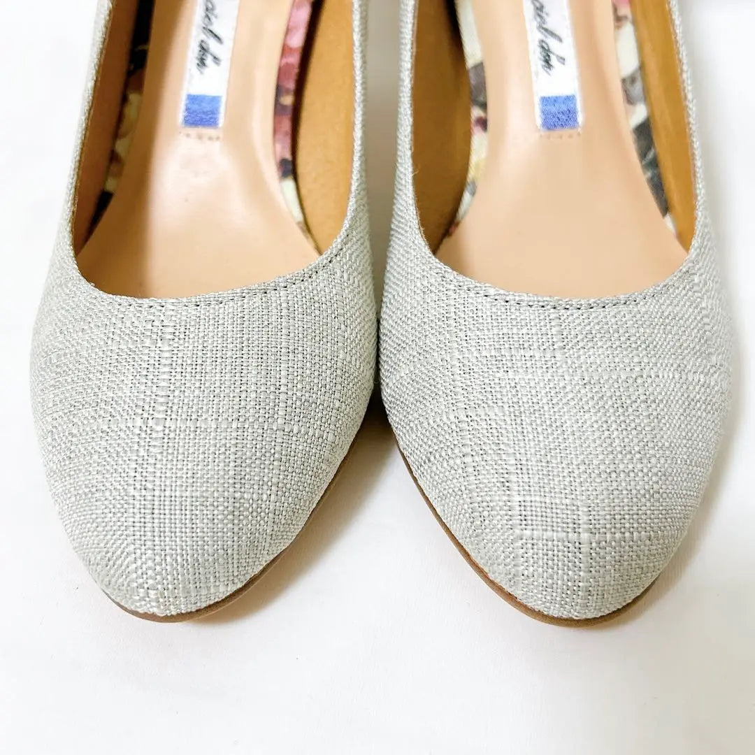 [Good condition] le ciel d'on pumps 23.0 beige fabric