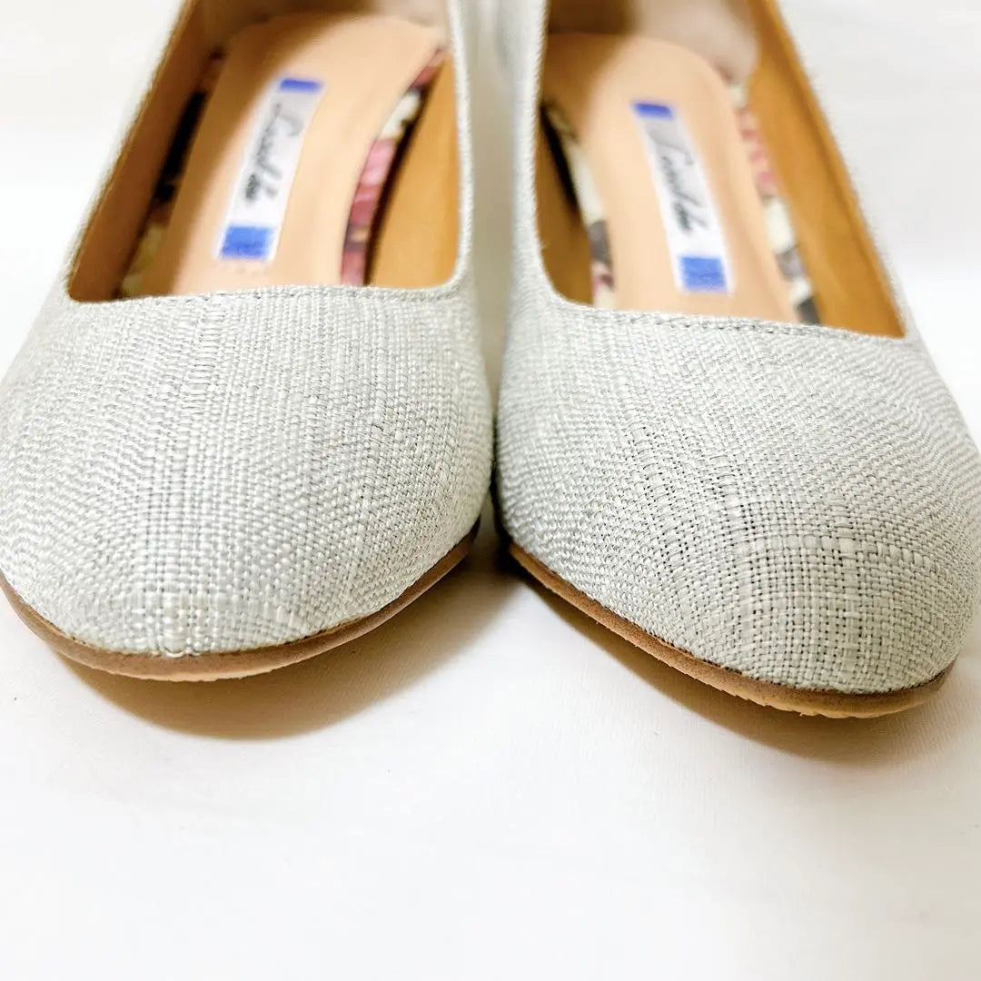 [Good condition] le ciel d'on pumps 23.0 beige fabric