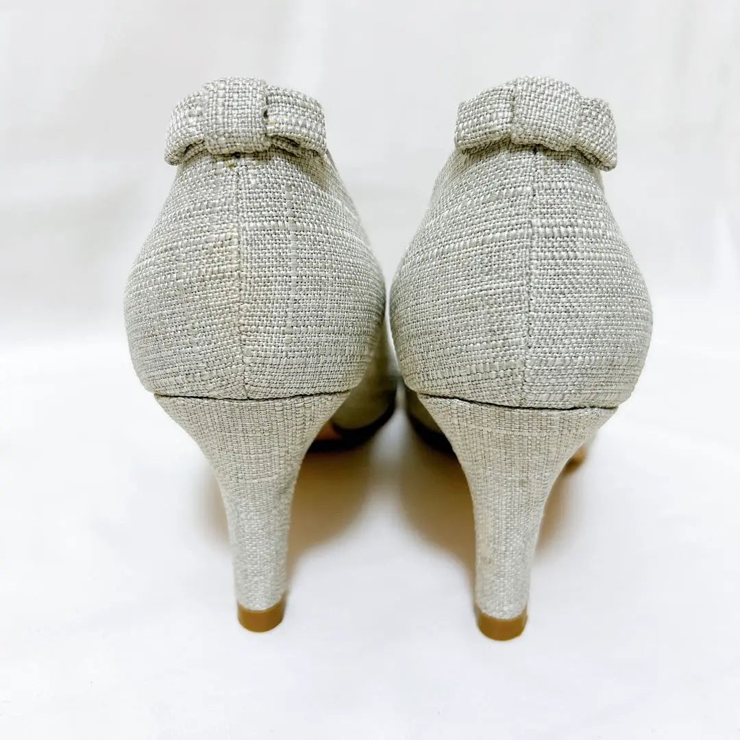 [Good condition] le ciel d'on pumps 23.0 beige fabric