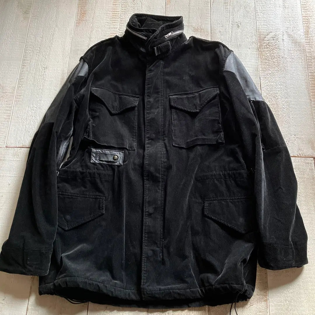 Levi's Phenom M-65 Corduroy Jacket XL Black Leather