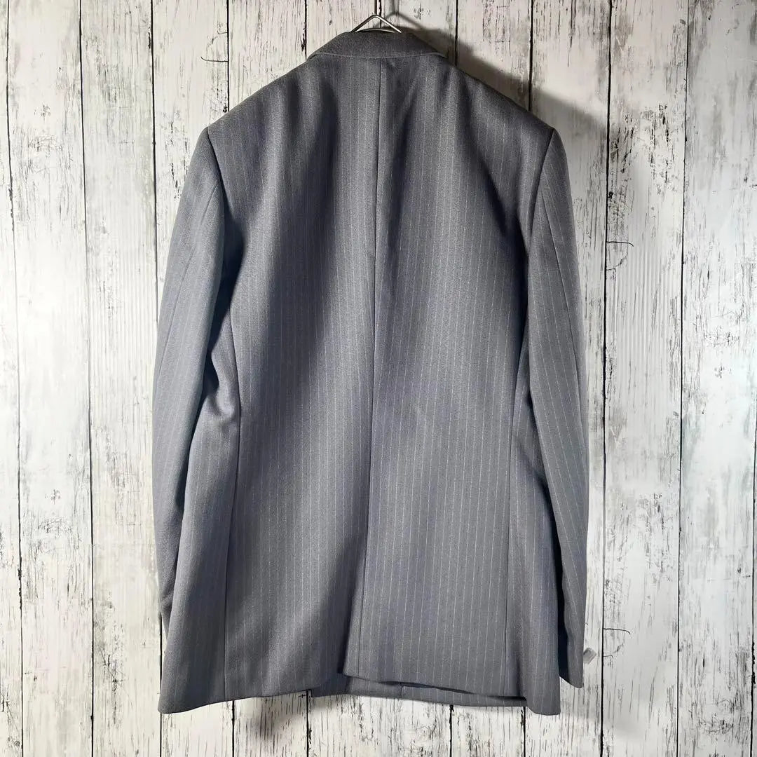 Double jacket, striped, light gray, stylish old clothes