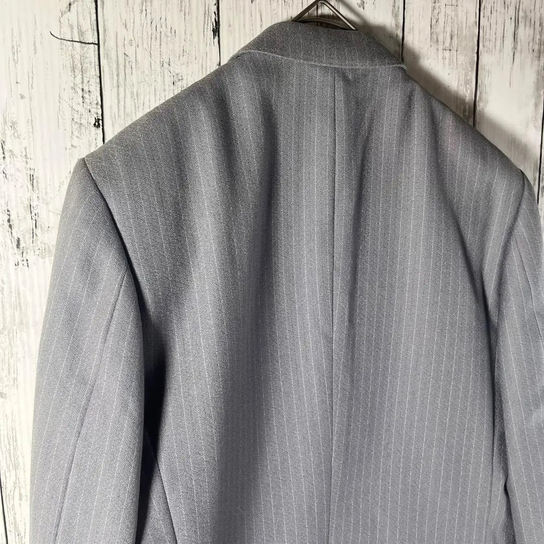 Double jacket, striped, light gray, stylish old clothes