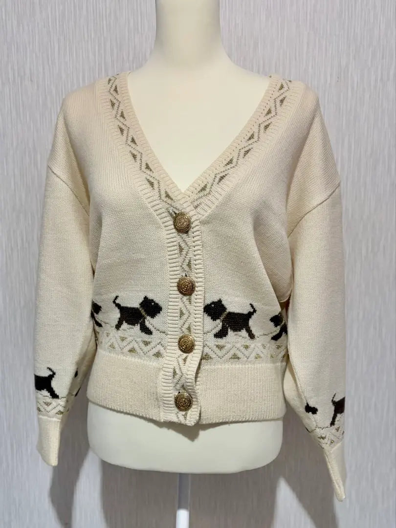 ❇️ Dog pattern cardigan