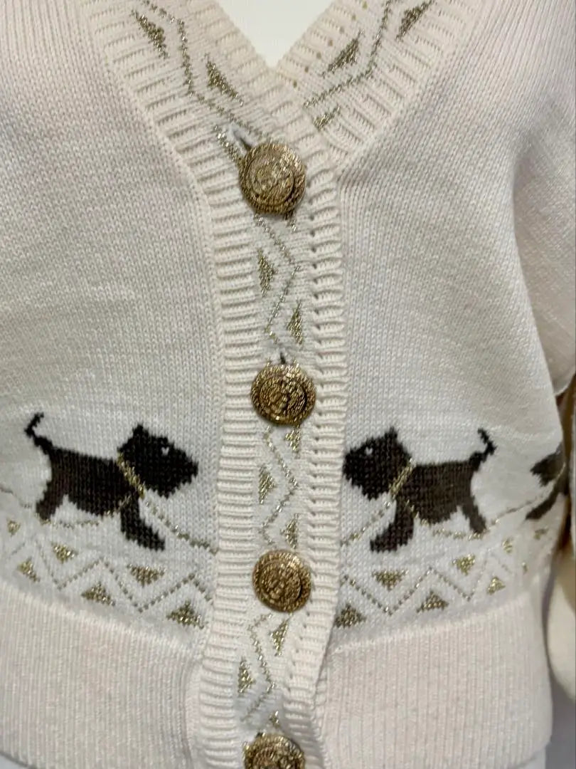 ❇️ Dog pattern cardigan