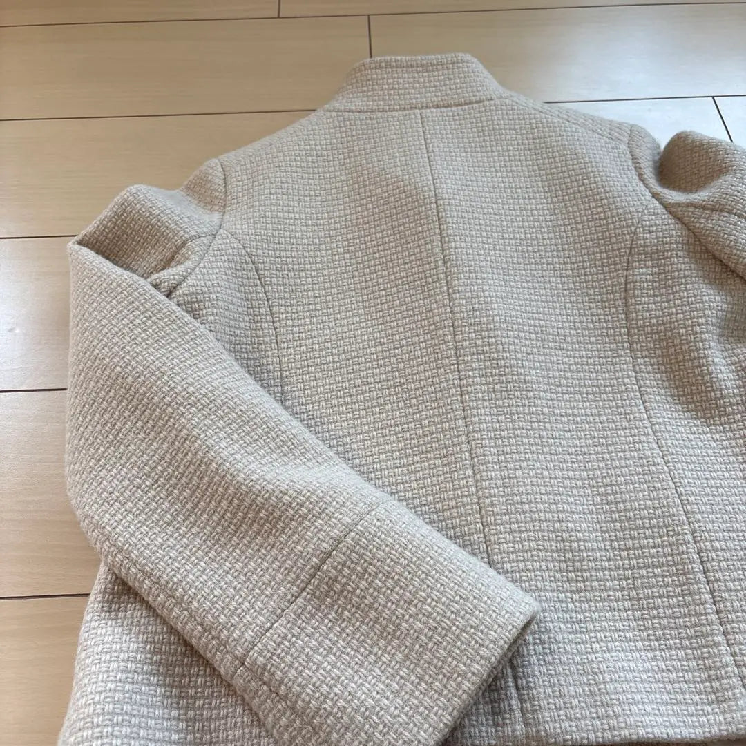 Chaqueta Natural Basic Beauty Bugy Tairard | ナチュラルベーシック ビューティ ベージュ ツイード テーラードジャケット