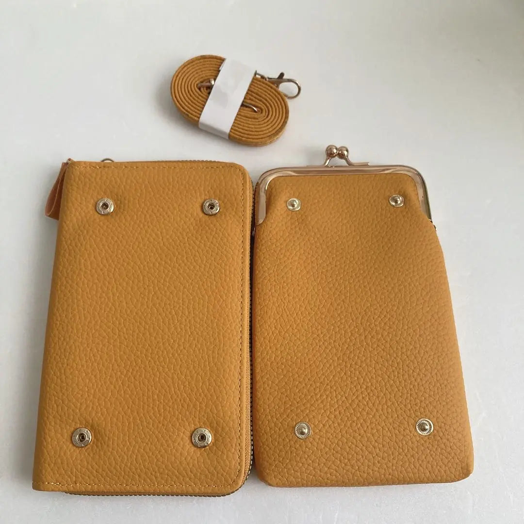 [Immediate purchase available] Women's smartphone pouch, shoulder, smartphone pouch, gamaguchi