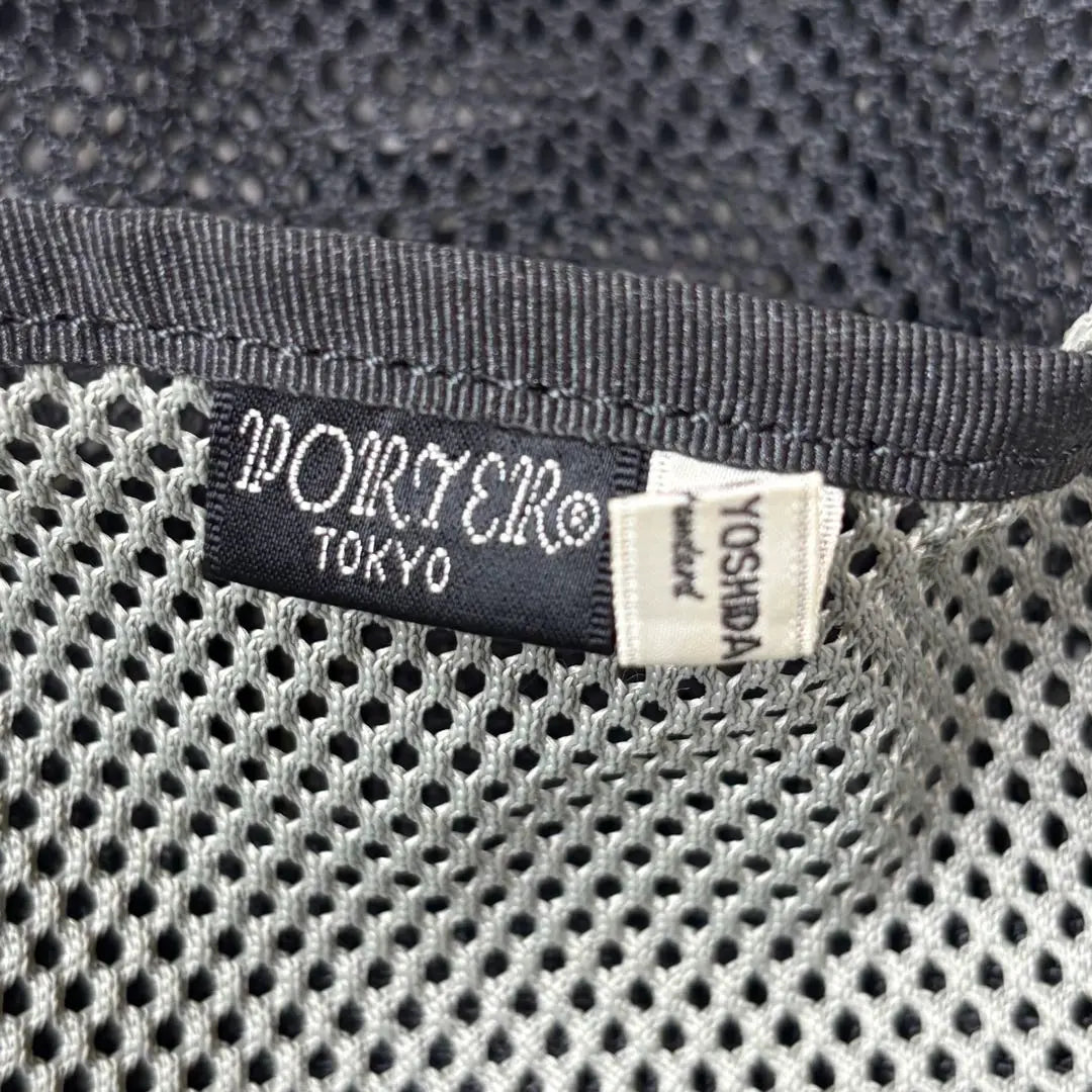 PORTER Sacoche Drawstring Mesh Beams B-Stamp Yoshida