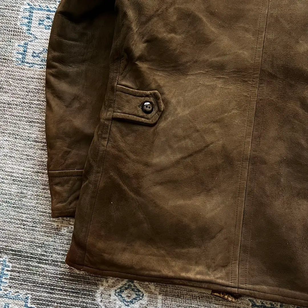 CHAQUETA DE PIEL DE ANTE IMPORTADA DUPONT QUILON DE LOS AÑOS 60