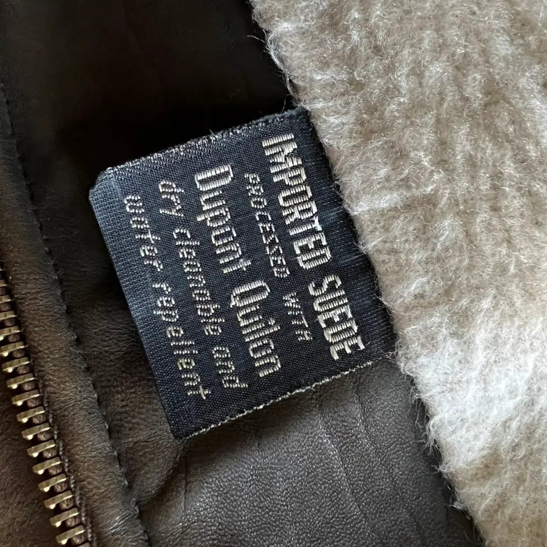 60's DUPONT QUILON IMPORTED SUEDE Leather JKT