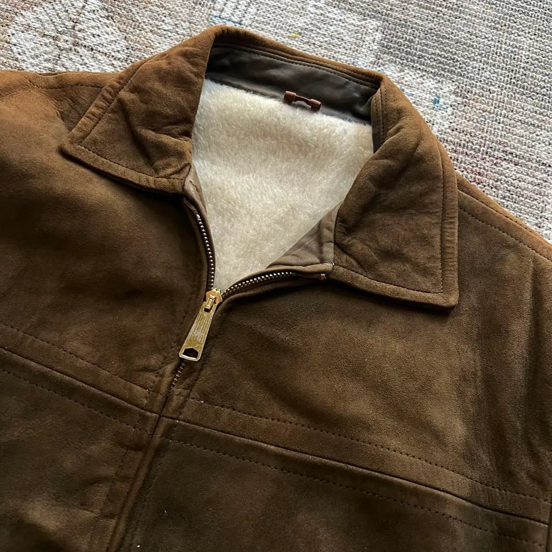 60's DUPONT QUILON IMPORTED SUEDE Leather JKT