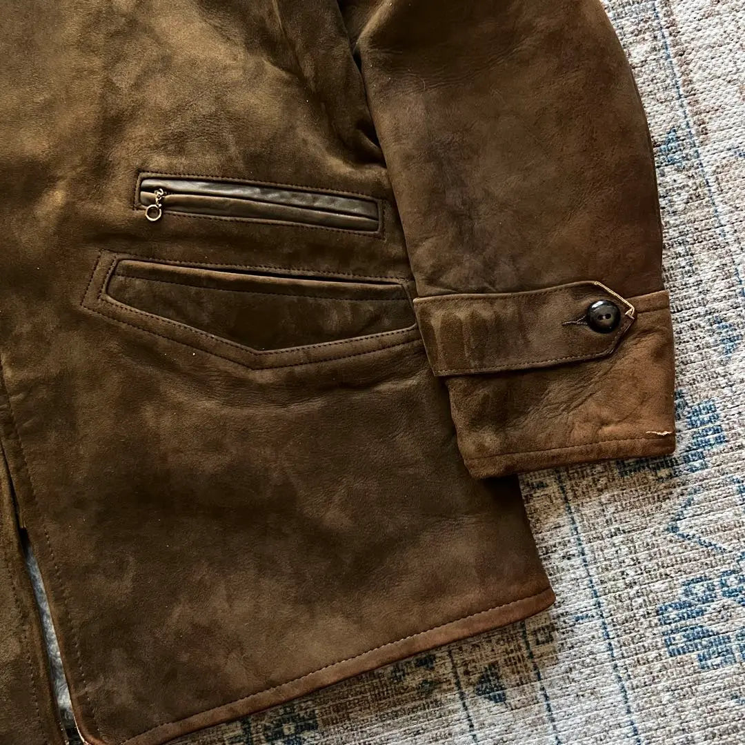 60's DUPONT QUILON IMPORTED SUEDE Leather JKT