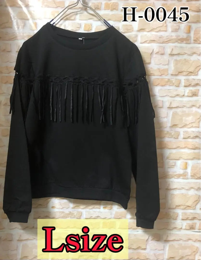 Women's Fringe Tops Sweatshirt L Size New with Tag Price Reduced