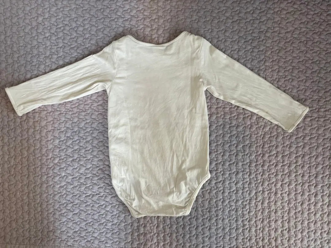 H&M Long Sleeve Romper Size 86 Stain White LOVE♡