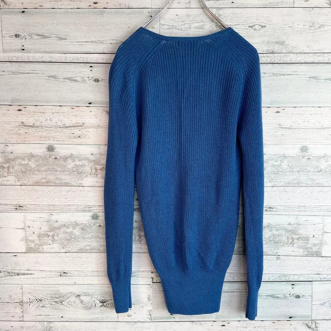 ☆High-quality silk & cashmere ☆ Des Pre Tomorrowland de pullover knit blue | ☆高級シルク&カシミヤ☆デプレ　トゥモローラン　ド　プルオーバーニット　ブルー