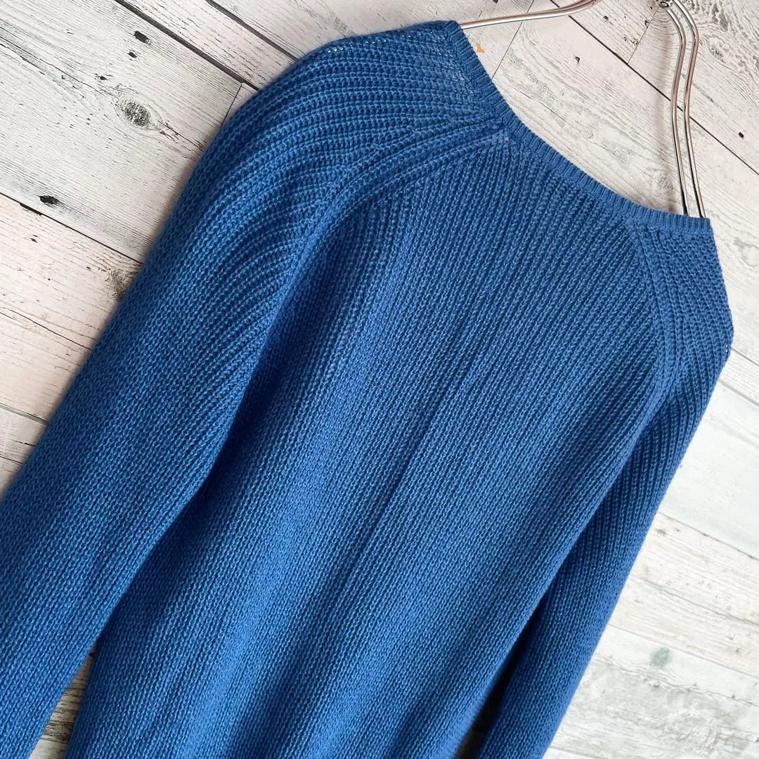 ☆High-quality silk & cashmere ☆ Des Pre Tomorrowland de pullover knit blue | ☆高級シルク&カシミヤ☆デプレ　トゥモローラン　ド　プルオーバーニット　ブルー