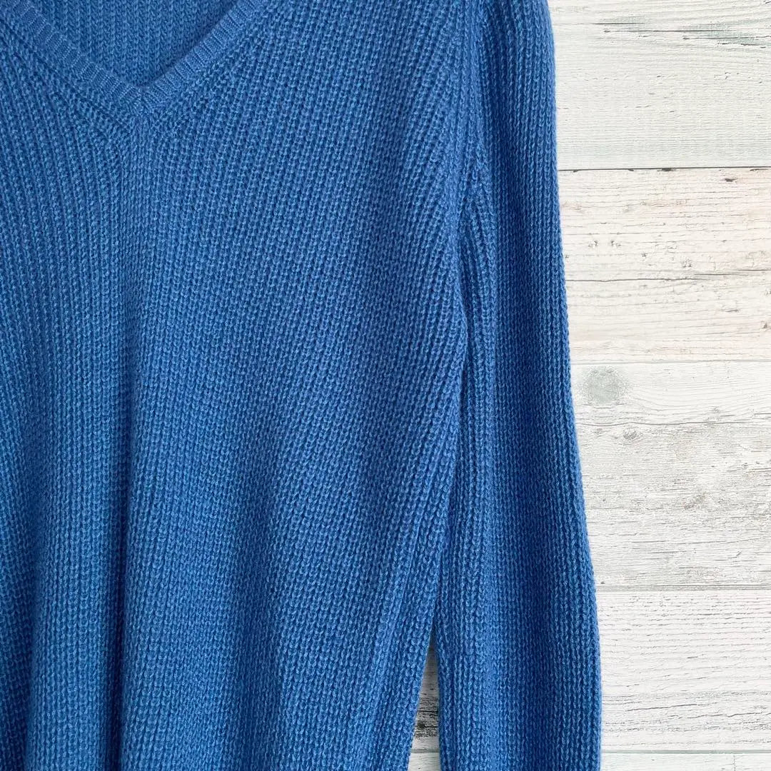 ☆High-quality silk & cashmere ☆ Des Pre Tomorrowland de pullover knit blue | ☆高級シルク&カシミヤ☆デプレ　トゥモローラン　ド　プルオーバーニット　ブルー