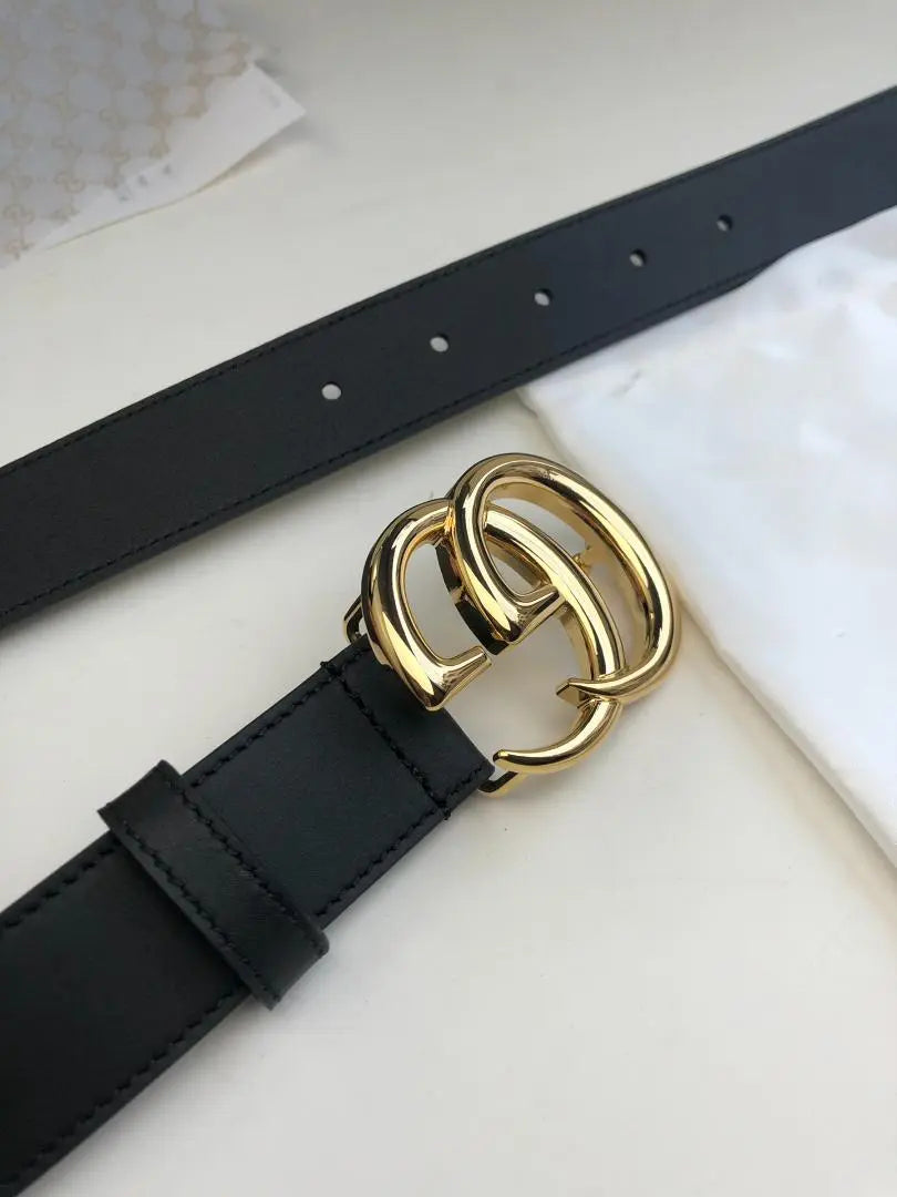 Gucci double-sided usable top layer cowhide belt