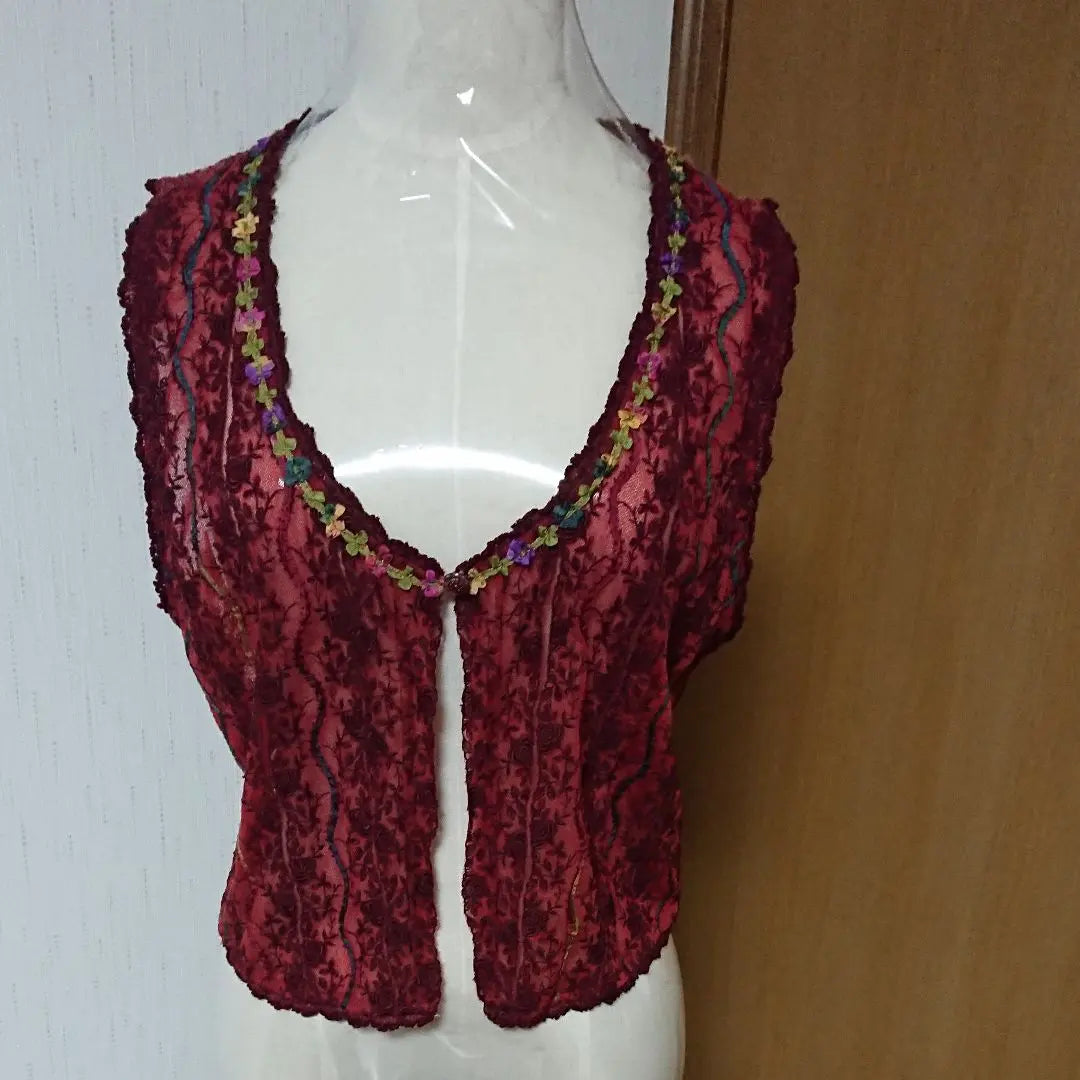 Handmade lace vest