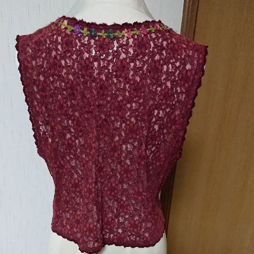 Handmade lace vest